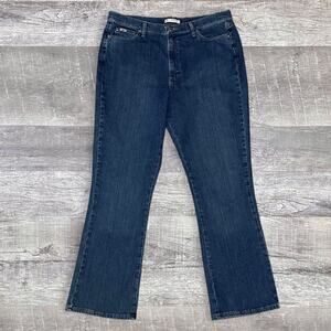 Lee Relaxed Bootcut Medium Blue Jeans Womens 16 (37X32) At Waist Classic Denim